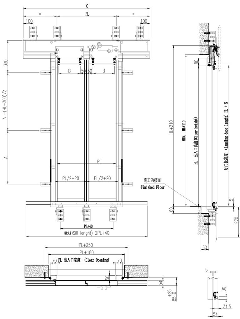 PDE02  LANDING DOOR